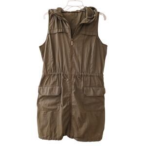 Michael Kors Olive Green Midi Dress